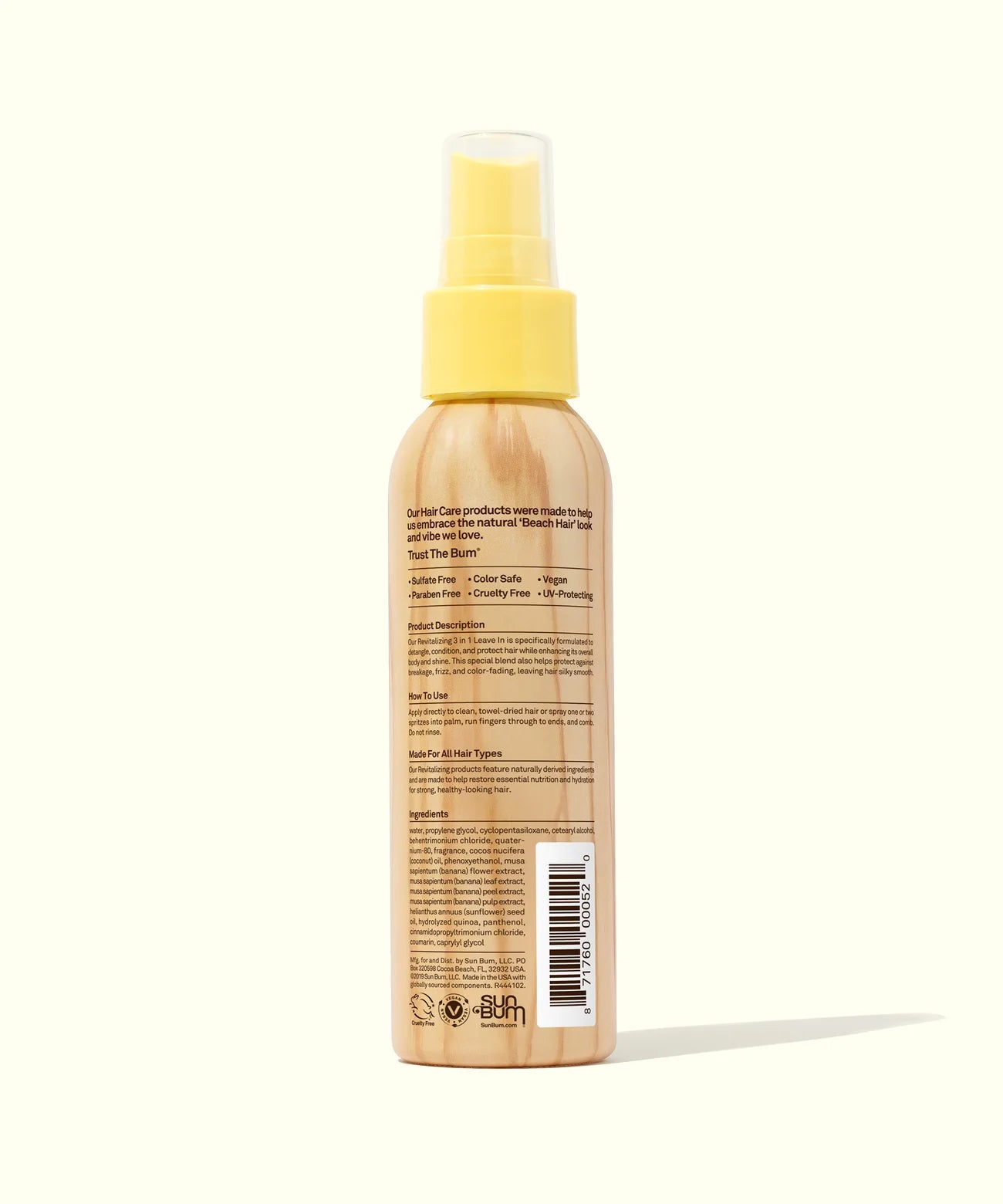 Sun Bum 3 In 1 Leave In 4oz