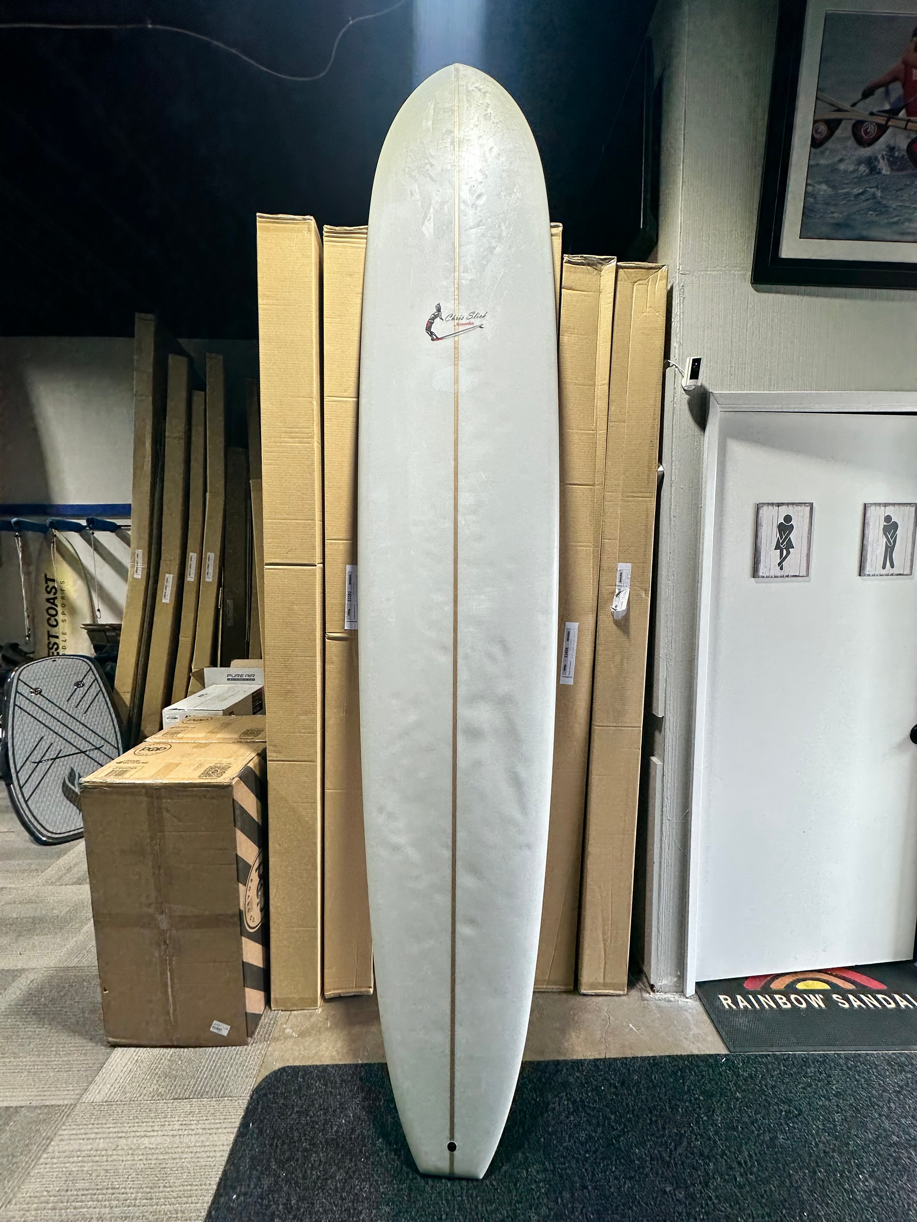 USED - Chris Slick Noserider Longboard 10' x 23" x 3 1/4"