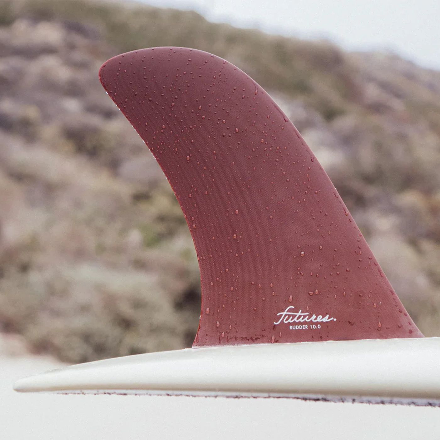 FUTURES RUDDER 10" FIN - BURGUNDY