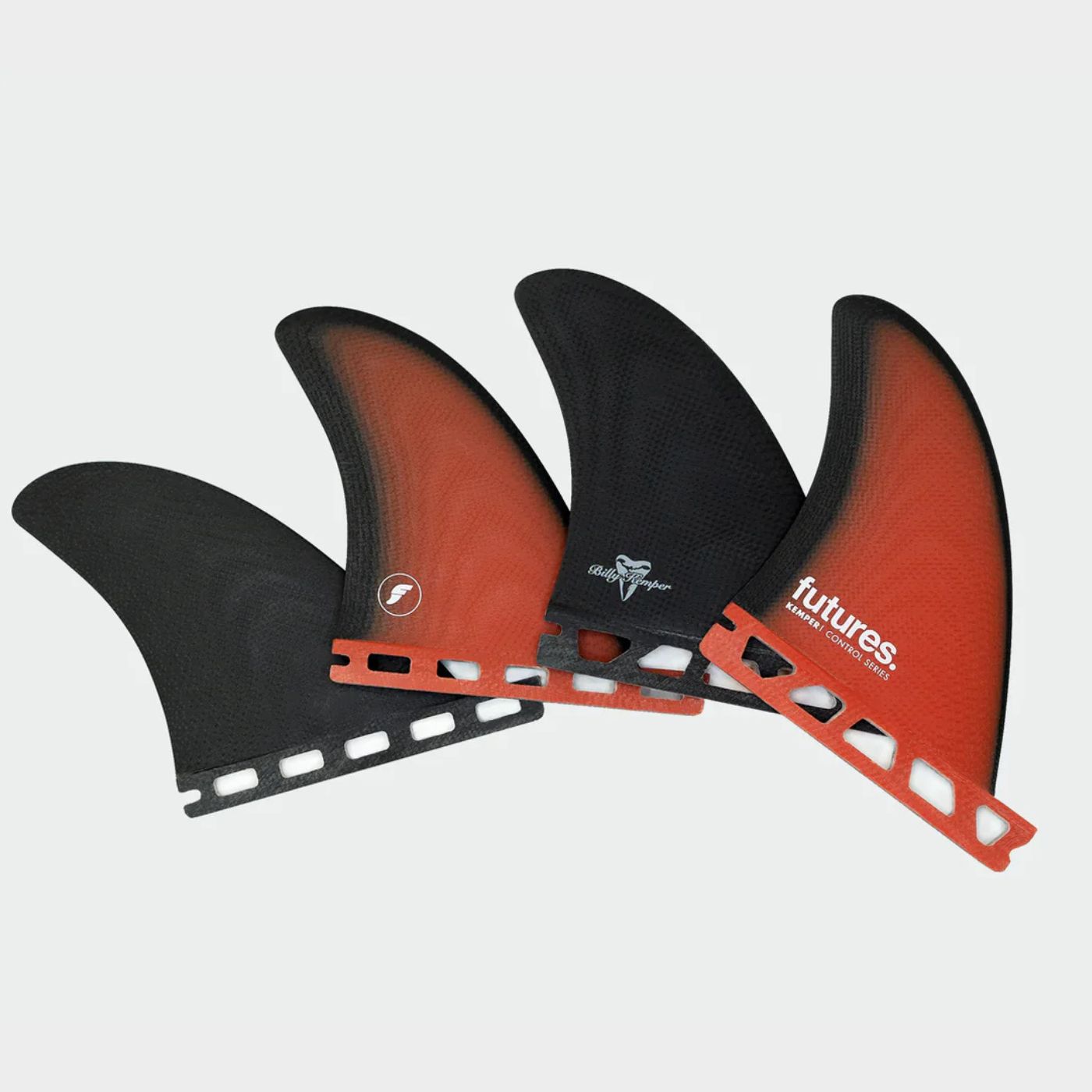 Futures - Billy Kemper Quad Red/ Black Surf Fins